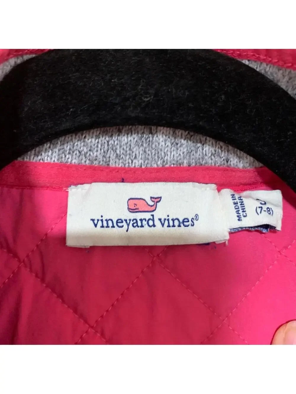 Vineyard Vines Girl's Full Zip Fleece Jacket - Size Small (7/8)
